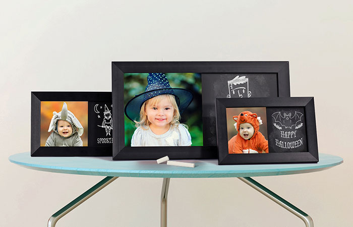 photo of tree chalkboard prints on light background