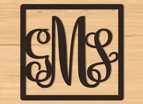 monogram metal