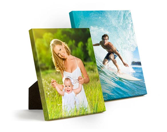 Easel Wrap featuring photos of young family