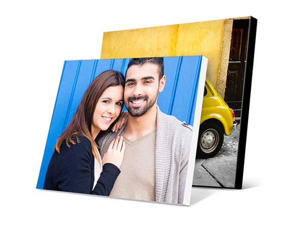 two photo canvas prints